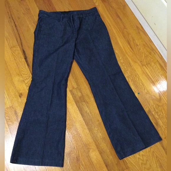 Express Design Studio Dark Blue Flared Jeans - Picture 1 of 8